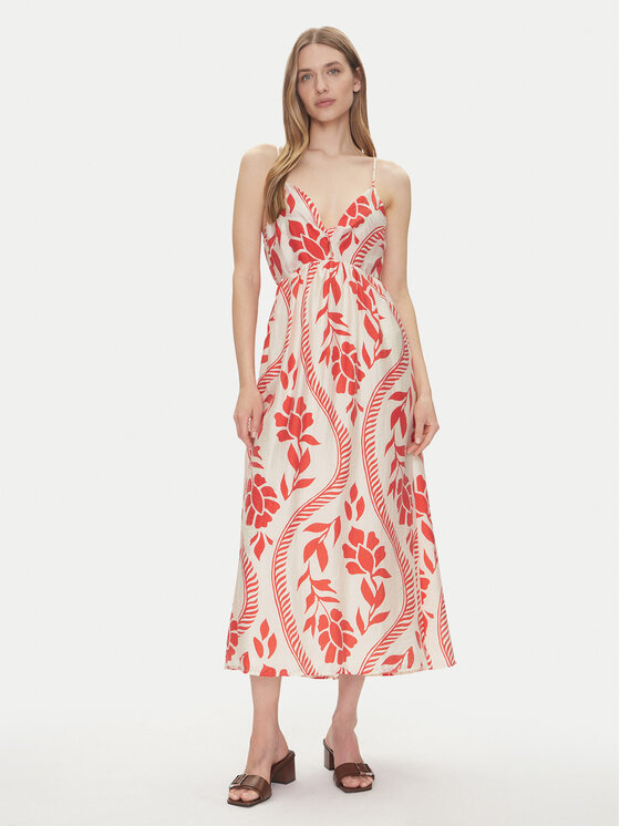 ONLY ONLY Letní šaty Catja 15347529 Červená Regular Fit