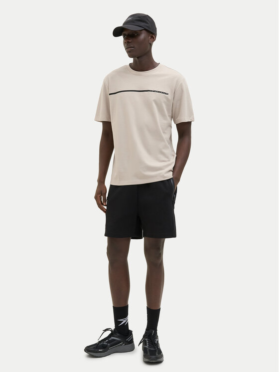 Jack & Jones Jack & Jones T-Shirt Fusion 12273120 Beżowy Regular Fit