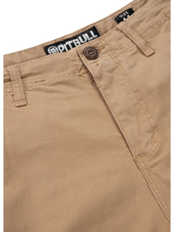 PITBULL PITBULL Szorty Szorty Beżowy Regular Fit