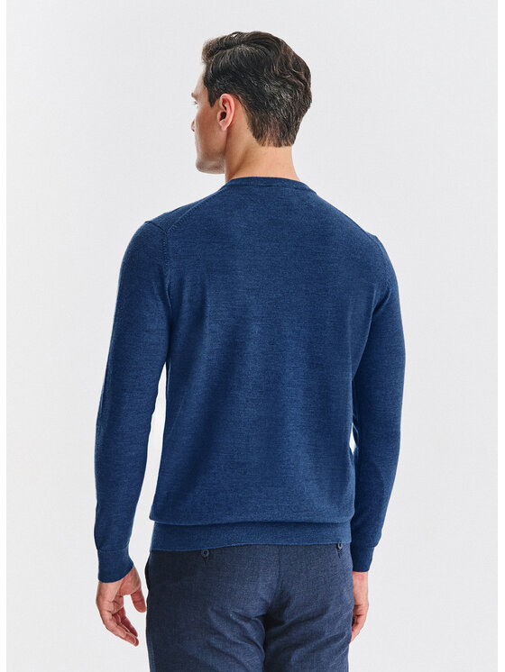Pako Lorente Pako Lorente Sweter P25WP-2X-018 Granatowy Classic Fit