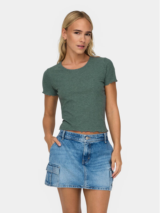 ONLY T-Shirt Emma 15201206 Grün Slim Fit | Modivo.de