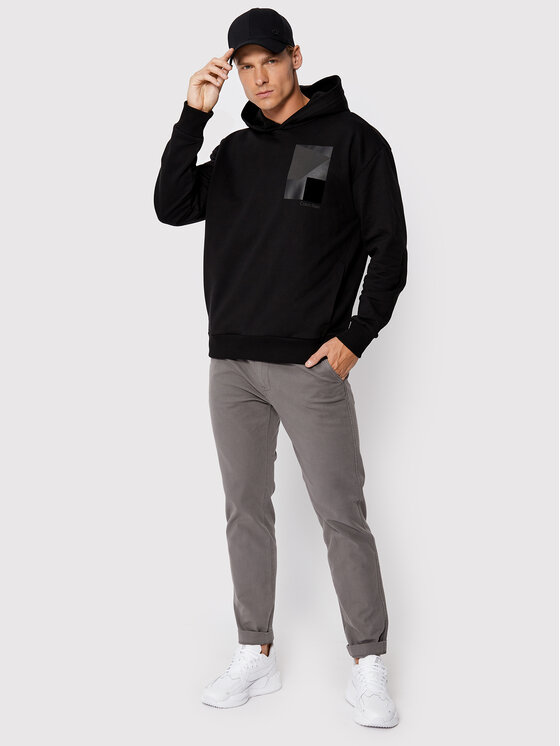 Felpa Graphic Block K10K109717 Nero Regular Fit
