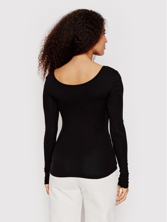 Pieces Pieces Bluza Kitte 17101437 Črna Slim Fit