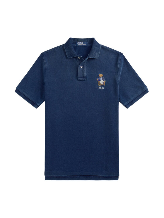Polo Ralph Lauren Polo Ralph Lauren Тениска с яка и копчета 710B29169001 Тъмносин Regular Fit