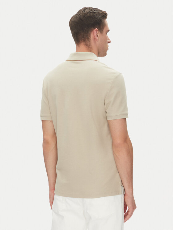 Calvin Klein Calvin Klein Polo LV04LC239G Beżowy Regular Fit