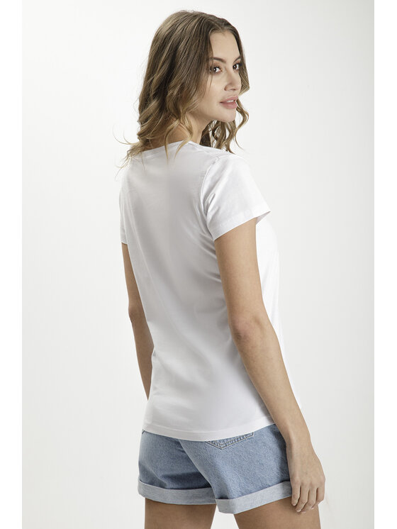 Cross Jeans Cross Jeans T-Shirt 55958-008 Biały