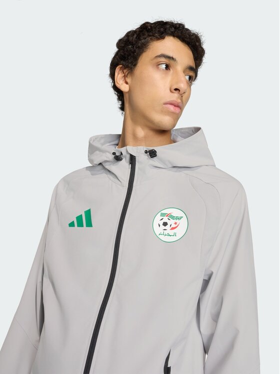 adidas adidas Wiatrówka Algeria Tiro Tech Full Zip Szary Slim Fit