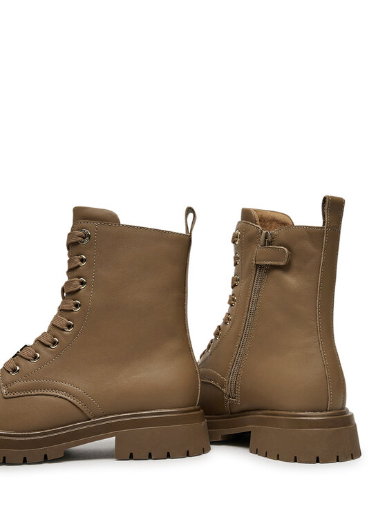 Tommy Hilfiger Tommy Hilfiger Trapery Lace-Up Bootie T3A5-33568-0092 S Brązowy