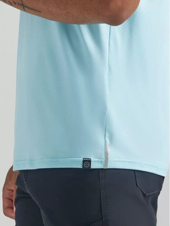 Wrangler Wrangler T-shirt SS PERFORMANCE TEE Blu Regular Fit