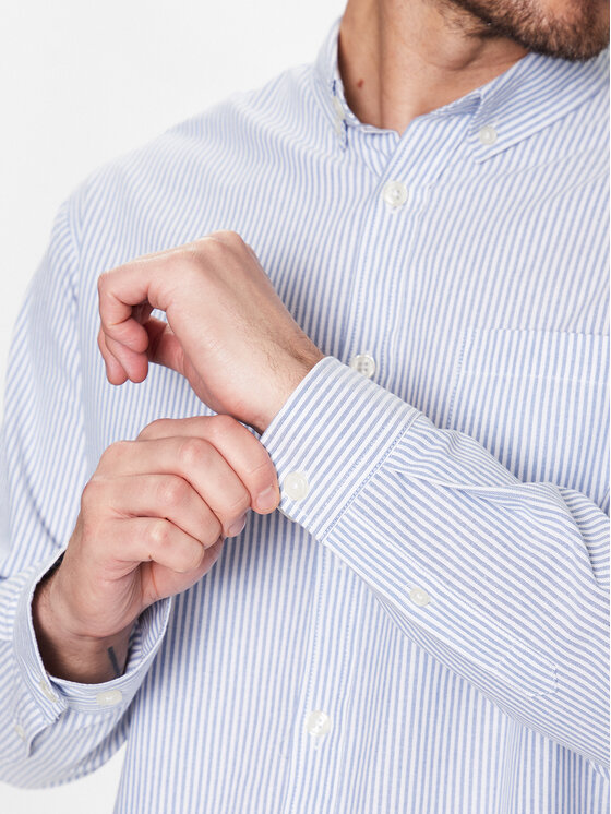 Redefined Rebel Redefined Rebel Hemd Oxford PCV224065 Himmelblau Classic Fit