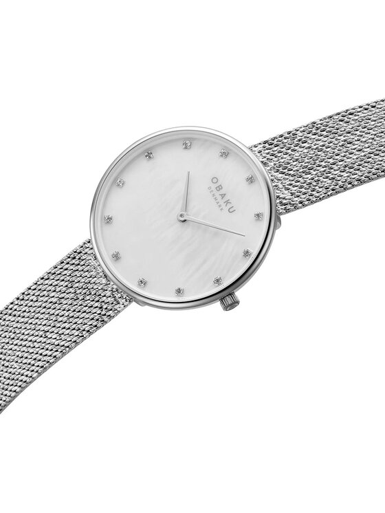 Obaku Obaku Zegarek V288LXCWHC Srebrny