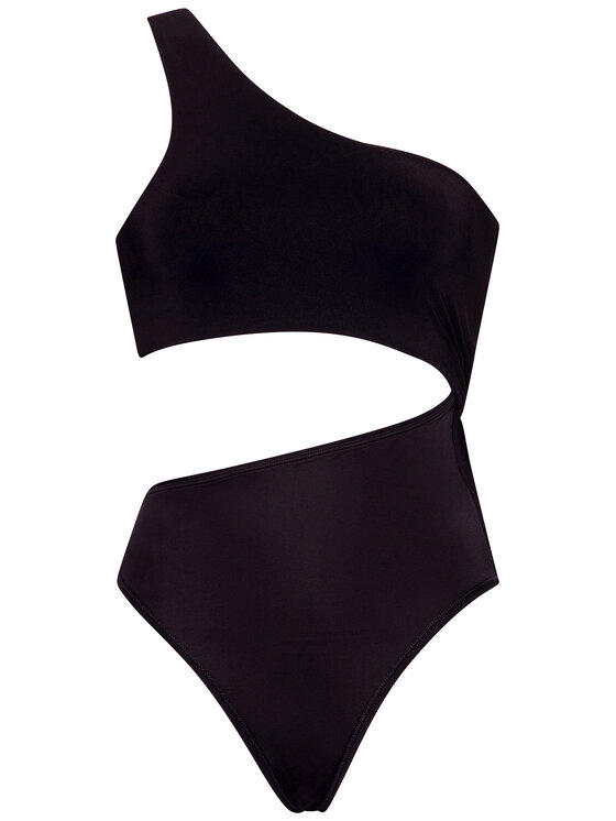 Tory Burch Tory Burch Badeanzug One-Shoulder One-Piece 81808 Schwarz