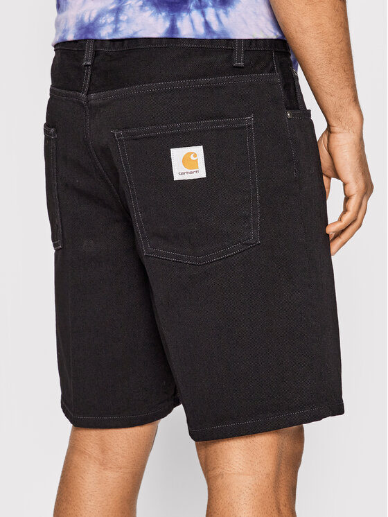 Carhartt WIP Carhartt WIP Джинсові шорти Newel I029209 Чорний Relaxed Fit