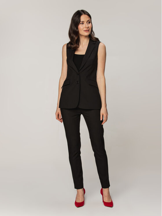 Willsoor Willsoor Kamizelka 67330 Czarny Regular Fit