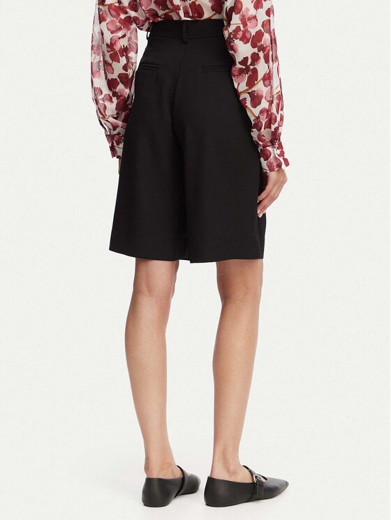 ACCESS FASHION ACCESS FASHION Bermudy 63-5115-183 Čierna Relaxed Fit