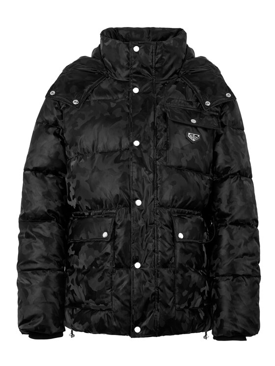 PHILIPP PLEIN PHILIPP PLEIN Kurtka puchowa 28621 Czarny Regular Fit