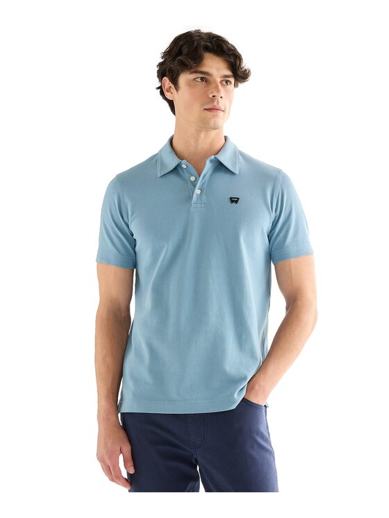 Wrangler Wrangler Polo 112378448 Blu Regular Fit