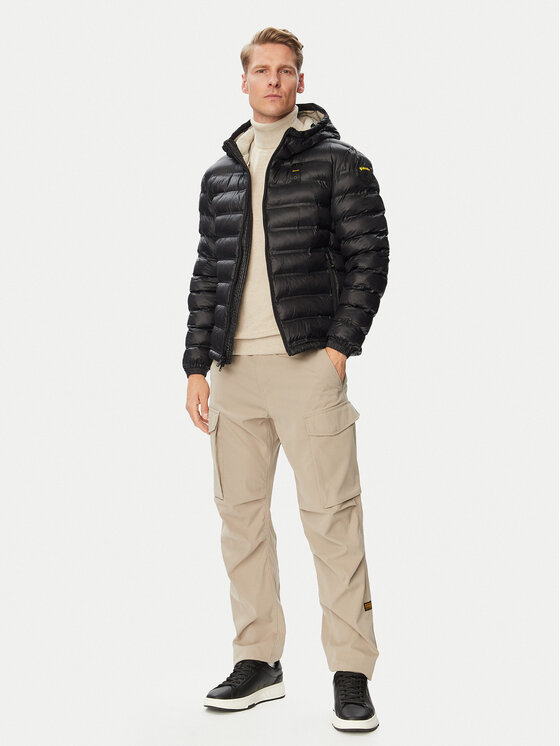 Blauer Blauer Žieminė striukė Charles 26WBLUC02218 Juoda Regular Fit
