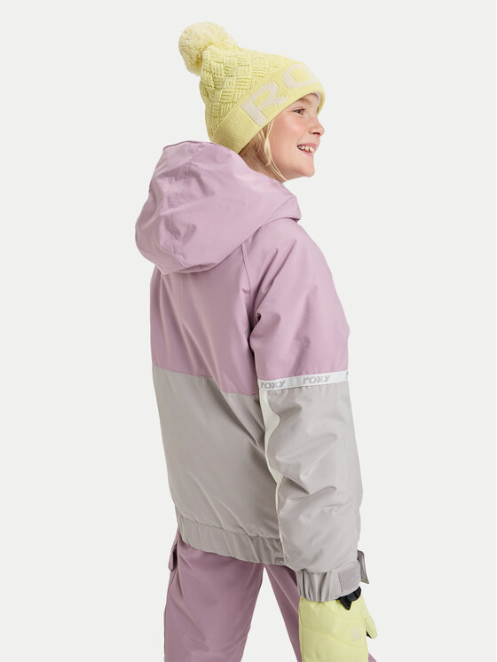 Roxy Roxy Slēpošanas jaka Hekla Ice ERGTJ03204 Rozā Relaxed Fit