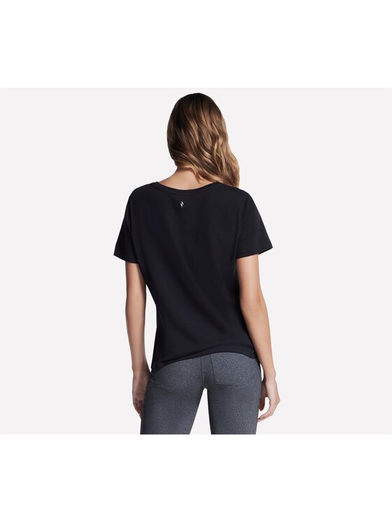 Skechers Skechers T-Shirt TP130-BLK Czarny Regular Fit