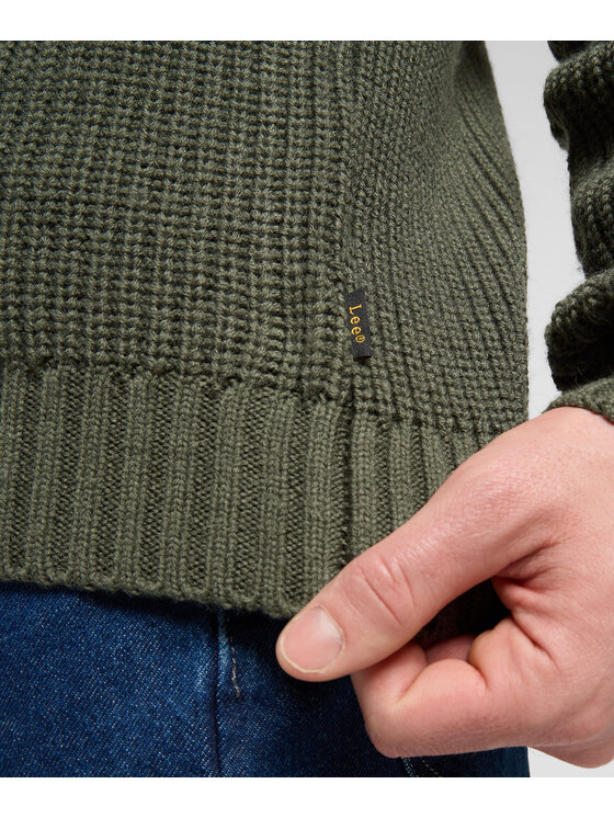 Lee Lee Maglione 112370539 Verde Regular Fit