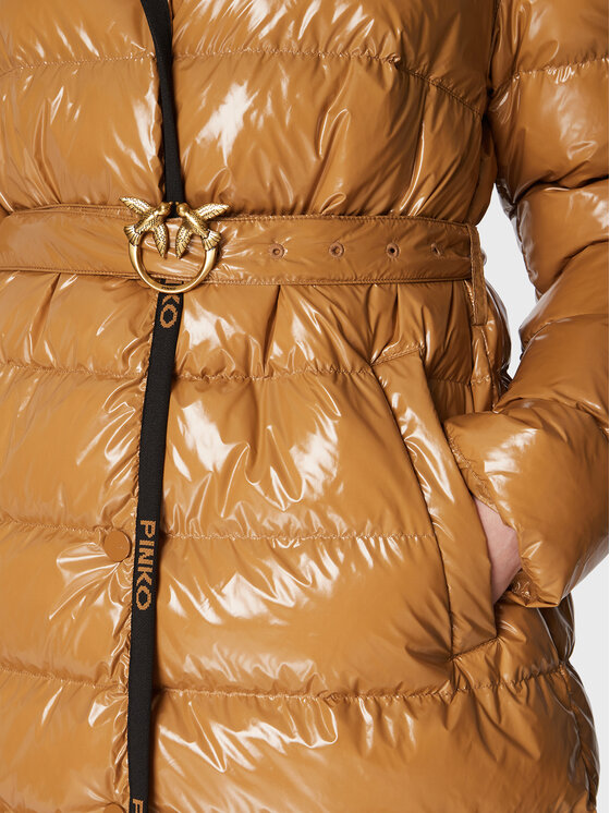 PINKO PINKO Zimní bunda Ida 1G18CY A00N Hnědá Regular Fit