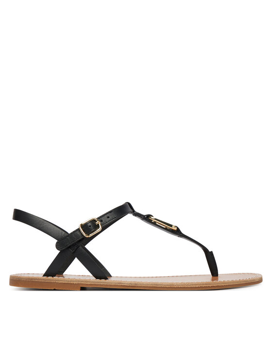 Tommy Hilfiger Tommy Hilfiger Sandale Leather Thong Sandal FW0FW09127 Crna