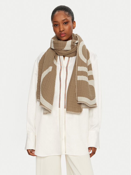 Calvin Klein Šál K60K612879 Béžová