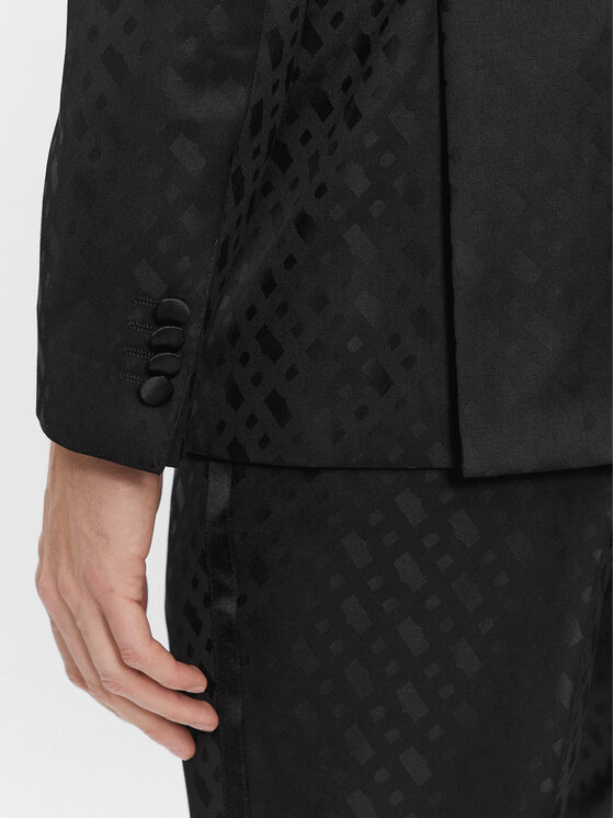 BOSS Boss Oblek H-Huge-2Pcs-Tux-231 50502453 Černá Slim Fit