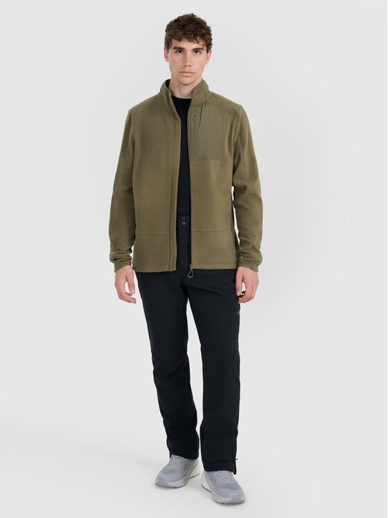 4F 4F Felpa di pile 4FWAW25TFLEM333-43S Verde Regular Fit