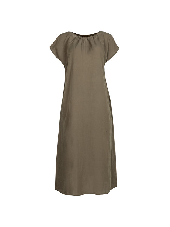 Deni Cler Milano Deni Cler Milano Sukienka letnia T-DC-3276-E2-20-42-1 Zielony Loose Fit