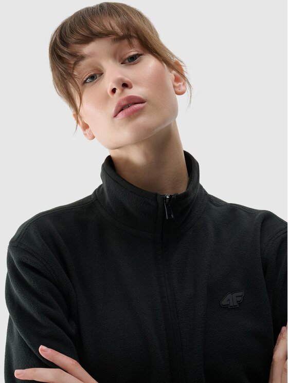 4F 4F Felpa di pile 4FWMM00TFLEF314-20S Nero Regular Fit