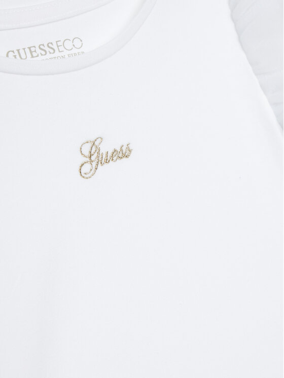 Guess Guess Μπλουζάκι K5GI18 K6YW4 Λευκό Regular Fit
