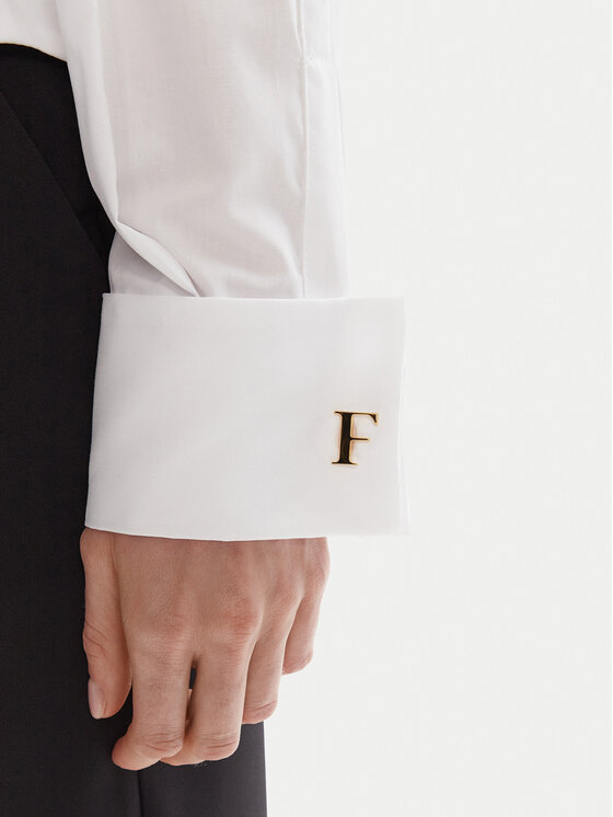 Elisabetta Franchi Elisabetta Franchi Koszula re Biały Regular Fit