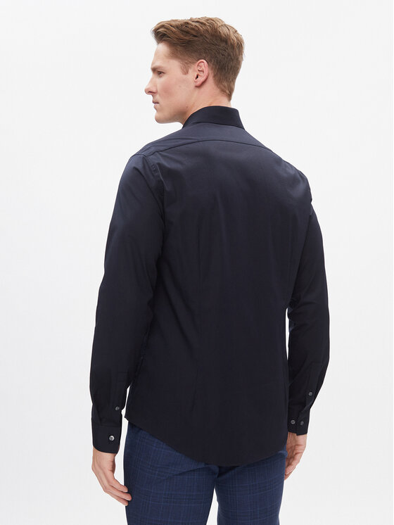 Calvin Klein Calvin Klein Koszula K10K112310 Granatowy Slim Fit