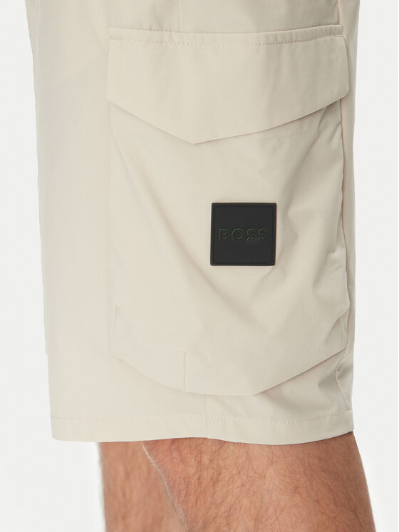 BOSS BOSS Спортни шорти S_Urbanex-Cargo 50534318 Кремав Tapered Fit