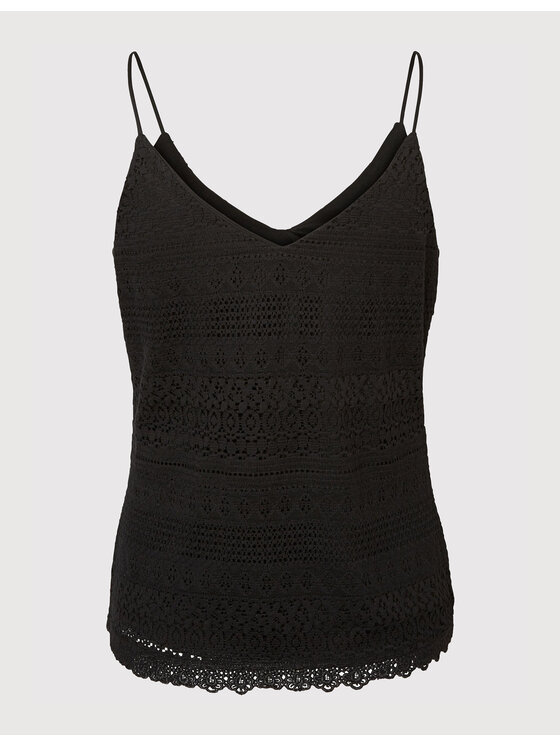 Vero Moda Vero Moda Τοπ Honey 10190150 Μαύρο Regular Fit