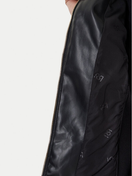 Rinascimento Rinascimento Giacca in similpelle CFC0124661003 Nero Regular Fit