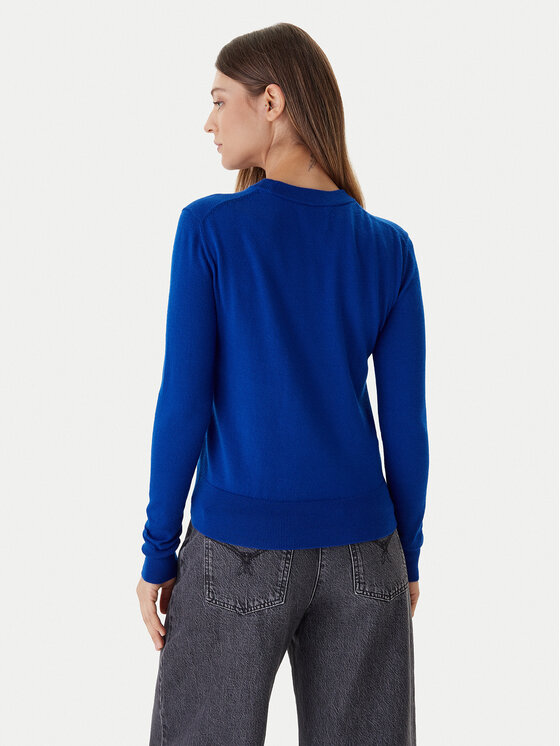 Calvin Klein Calvin Klein Пуловер LV044D370G Син Regular Fit