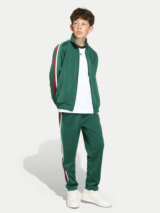 adidas adidas Pulóver Firebird KC7051 Zöld Loose Fit
