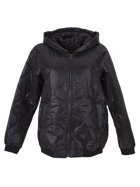 Perso Perso Bunda pro přechodné období krótka pikowana Černá Oversize