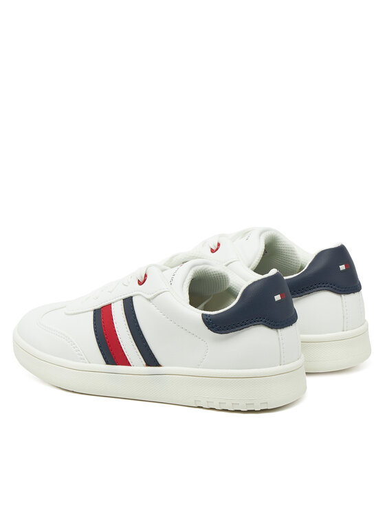 Tommy Hilfiger Tommy Hilfiger Sneakers Stripe Low Cut Lace-Up Sneaker T3X9-33850-1355 S Bianco