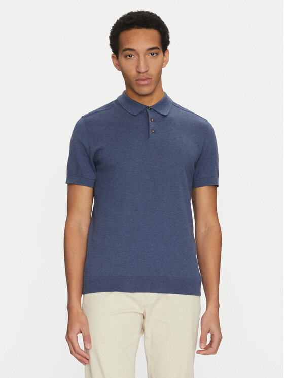 Selected Homme Selected Homme Polo marškinėliai 16092437 Tamsiai mėlyna Regular Fit