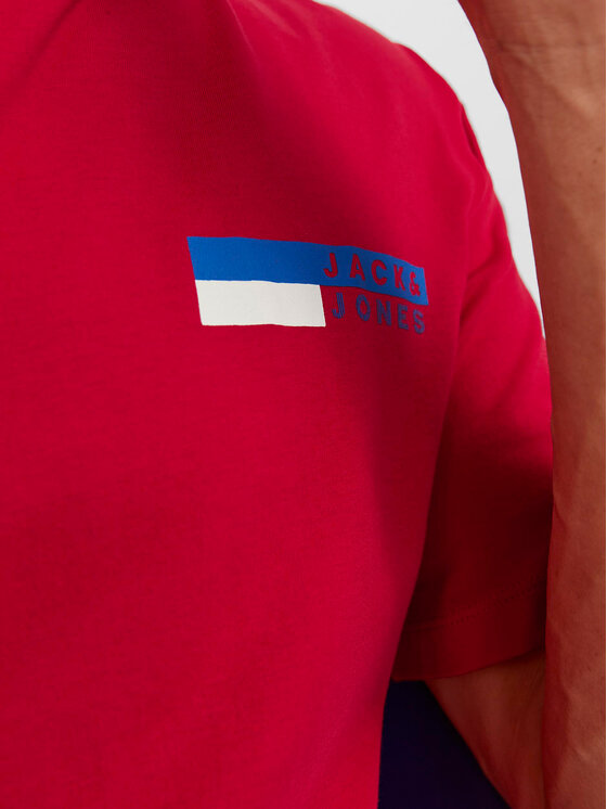 Jack&Jones Jack&Jones Majica Corp 12233999 Rdeča Standard Fit