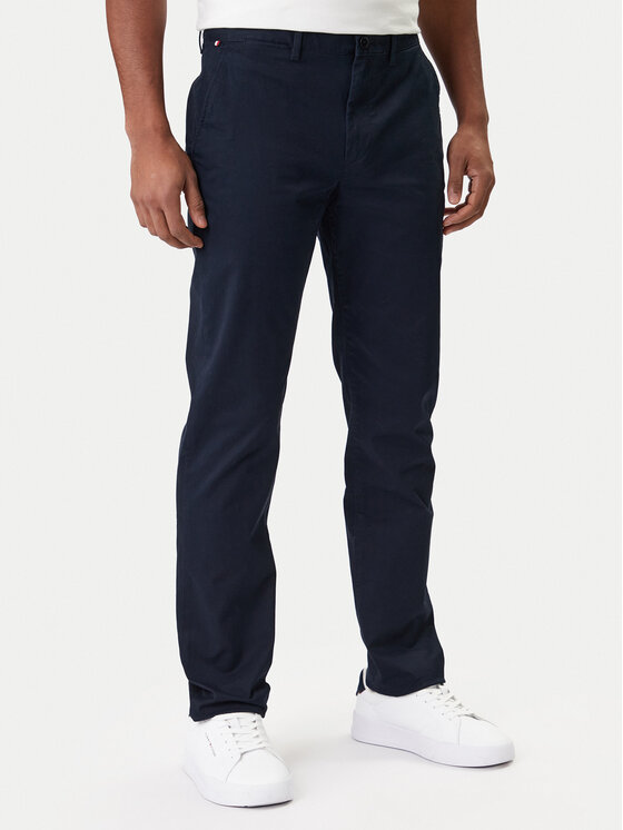 Tommy Hilfiger Tommy Hilfiger Chino kalhoty Core Denton MW0MW41993 Tmavomodrá Regular Fit
