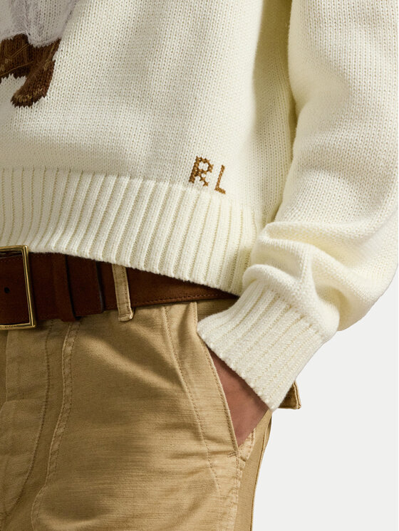 Polo Ralph Lauren Polo Ralph Lauren Sweter 211A96248001 Écru Relaxed Fit