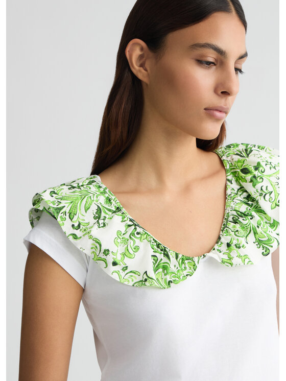 Liu Jo Liu Jo T-Shirt WA5364J6308M9538 Zielony Regular Fit