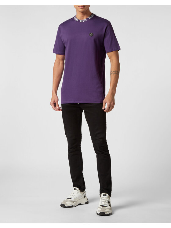 PHILIPP PLEIN PHILIPP PLEIN T-Shirt 763 Fialová Regular Fit