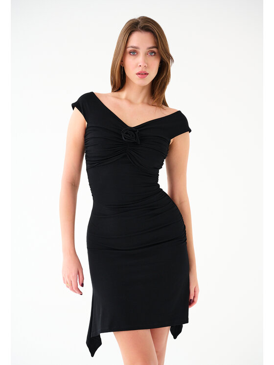 Leimann Leimann Sukienka koktajlowa Becky Czarny Feminine Fit