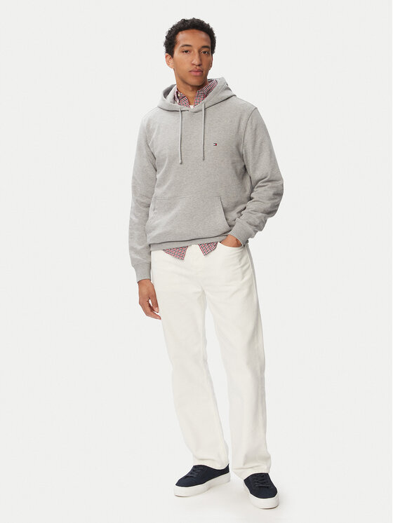 Tommy Hilfiger Tommy Hilfiger Суитшърт Essential Terry MW0MW37235 Светлосив Regular Fit